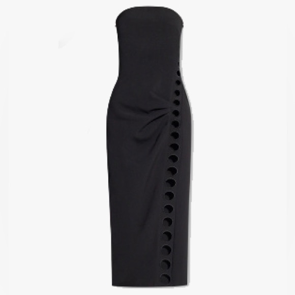 Cult Gaia Black Capri Eyelet Maxi Dress - Picture 4 of 8